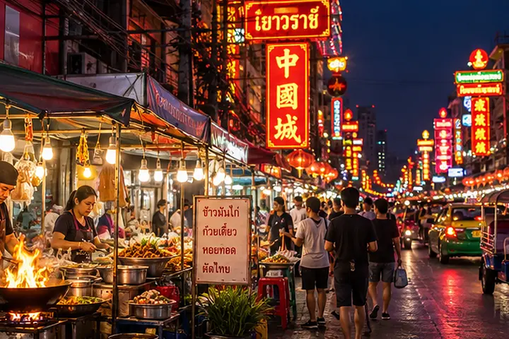 Chinatown (Yaowarat) · kvällsbild