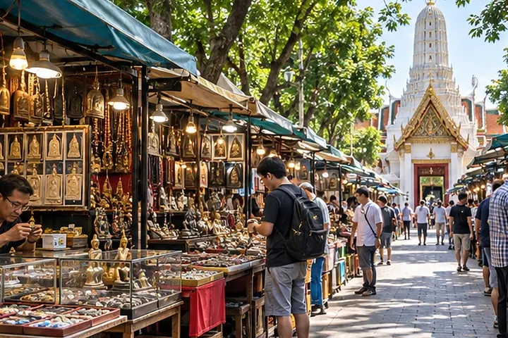 Wat Mahathat & Amulet Market Bangkok