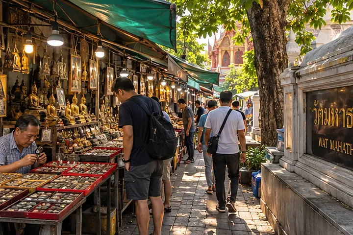 Wat Mahathat & Amulet Market · Detailansicht