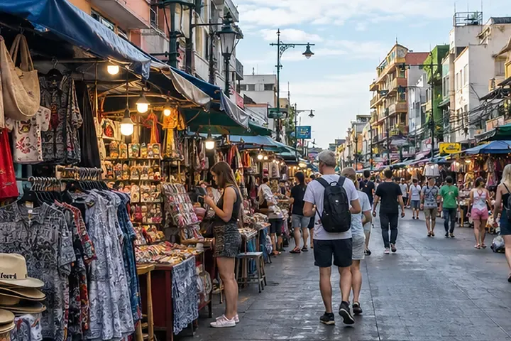 Khaosan Road in Bangkok Old Town