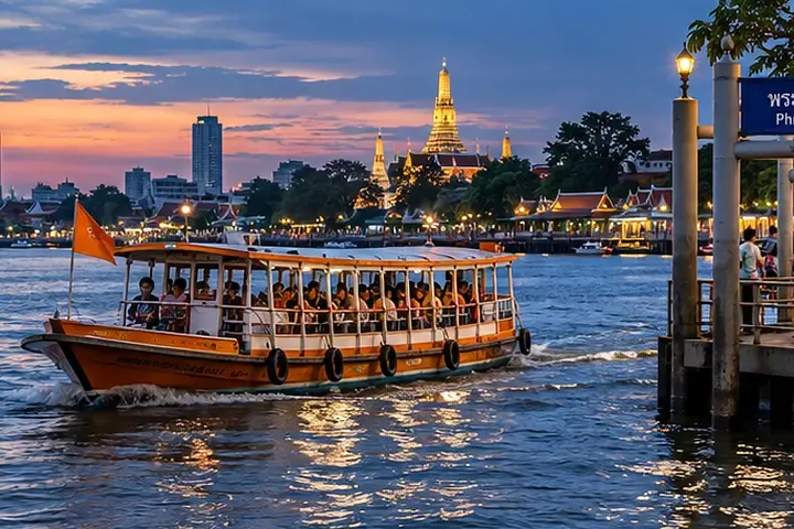 Chao Phraya river boat in Bangkok