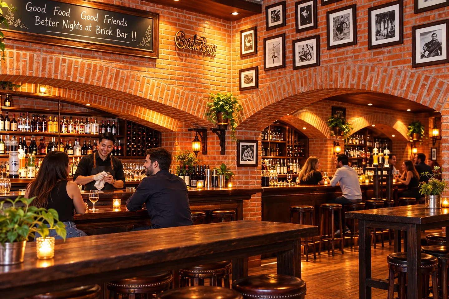Brick Bar near Khaosan Palace Hotel Bangkok · restaurant view 2