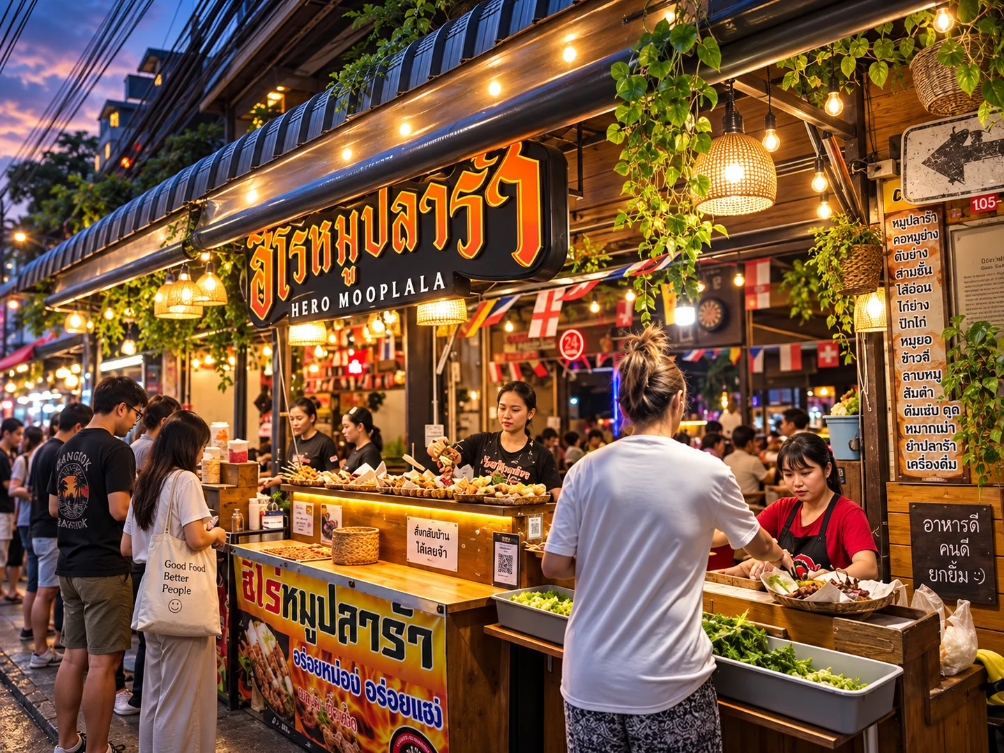 Hero Moo Plara near Khaosan Palace Hotel Bangkok · restaurant view 1