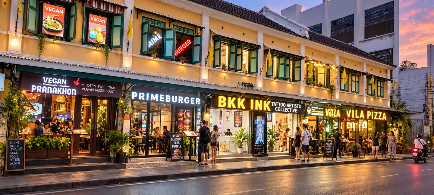 Prime Burger Khaosan near Khaosan Palace Hotel Bangkok · restaurant view 2