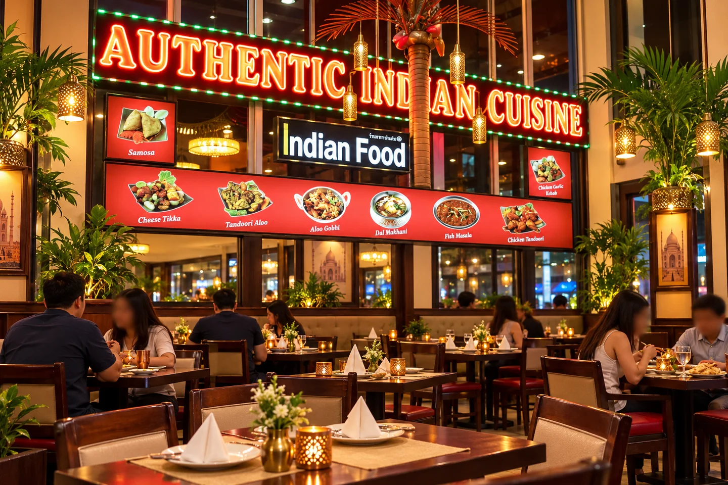 Taste of India Bangkok near Khaosan Palace Hotel Bangkok · restaurant view 2