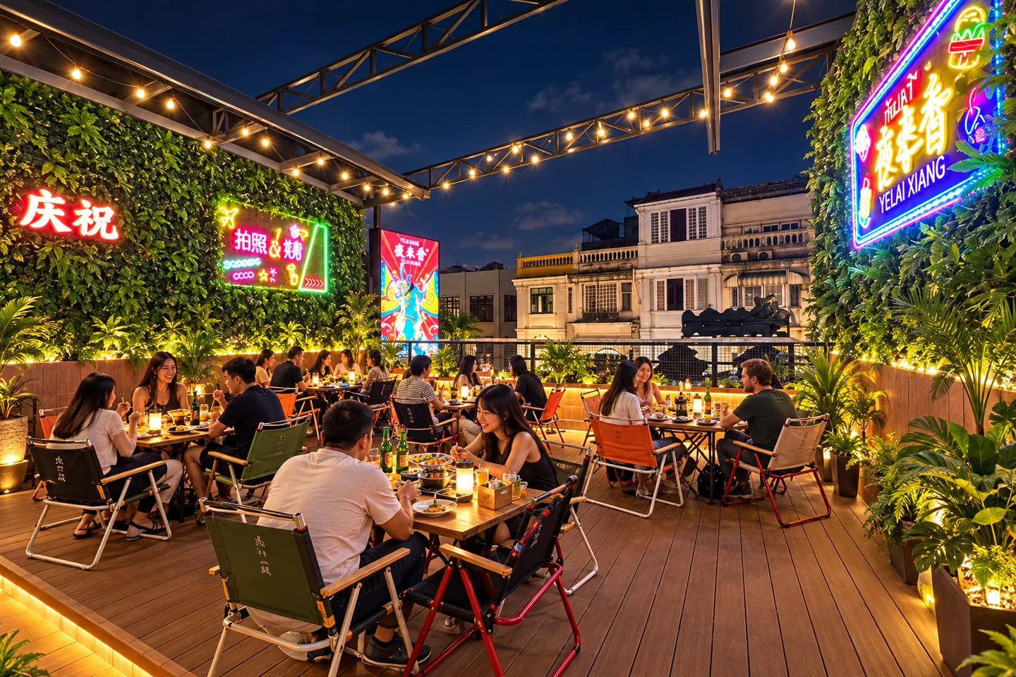 กันเอง Ye Lai Xiang 夜来香 PRO Khaosan near Khaosan Palace Hotel Bangkok · restaurant view 2